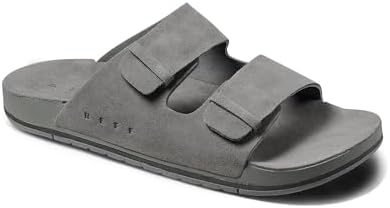 REEF Men's Ojai Two Bar Slide Sandal Grey