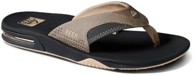 REEF Mens Sandals, Fanning Fossil-raven