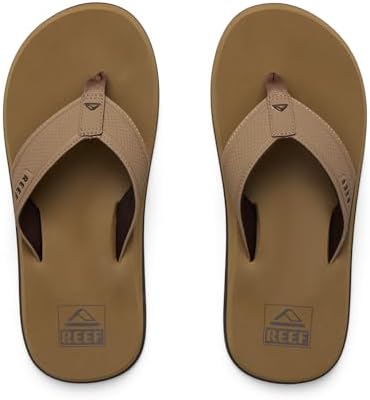 REEF Layback Men's Flip Flop Sandal, Arch Support, Water Friendly Tan