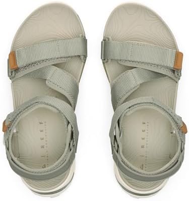 REEF Cross Shore Men's Casual Sport Sandal, Adjustable Straps, Supportive Footbed, No Slip Traction SageTan