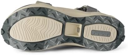 REEF Cross Shore Men's Casual Sport Sandal, Adjustable Straps, Supportive Footbed, No Slip Traction Grey-tan