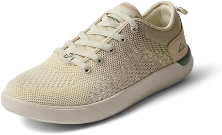 REEF Swellsole Neso Mens Shoe, Lightweight & Breathable, Memory Foam Footbed Off White-forest