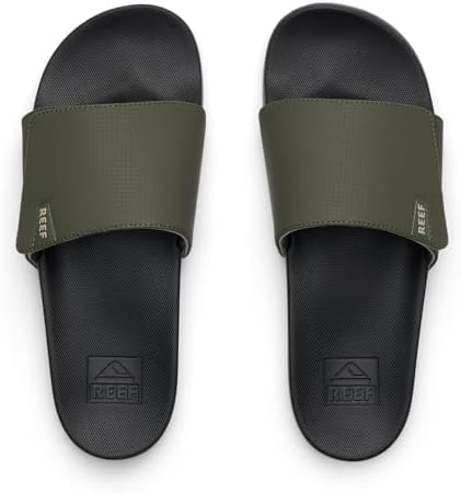 REEF Men's Cushion Phantom Slide OliveBlack