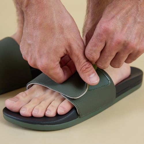 REEF Men's Cushion Phantom Slide OliveBlack