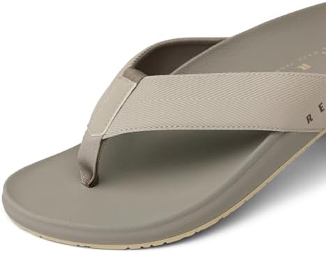 Reef Raglan Men's Flip Flop Sandal, Soft & Supportive Footbed, Water Friendly Straps Stone