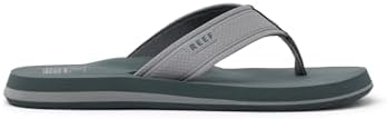 REEF Layback Men's Flip Flop Sandal, Arch Support, Water Friendly Grey