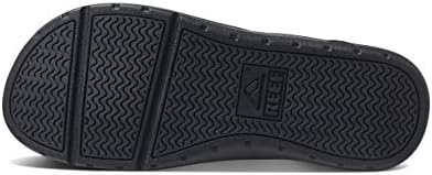 REEF Men's Sandals Ortho-Spring, Arch Support Flip Flops For Men Black
