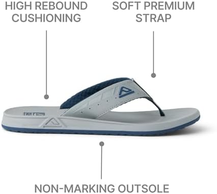 REEF Men's Phantoms Flip-Flop GreyNavy