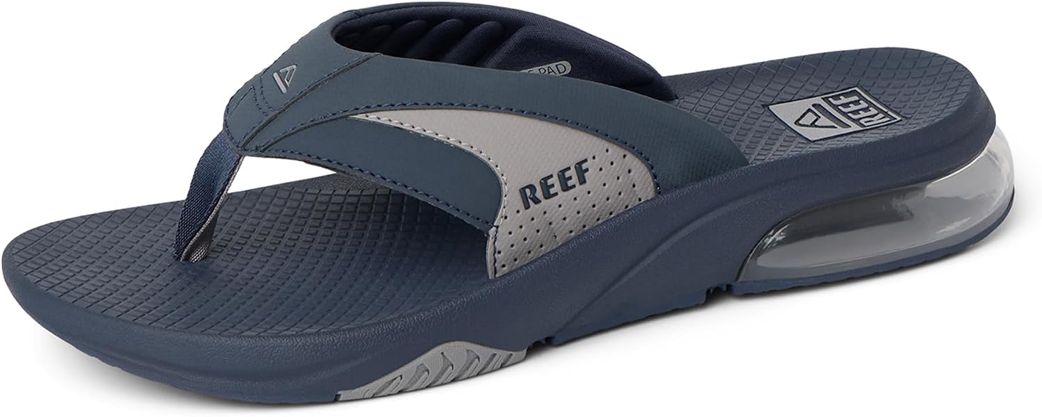 REEF Men's Sandals, Fanning + NavyGrey