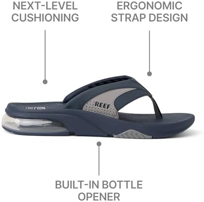 REEF Men's Sandals, Fanning + NavyGrey