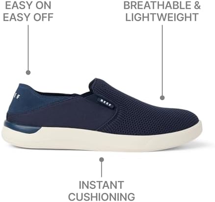 REEF Mens Shoes, Neptune Slip On Navy