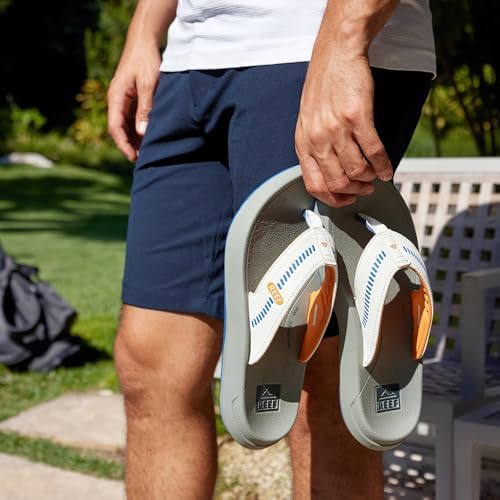 REEF Mens Sandals, Cruiser BlueWhiteOrange