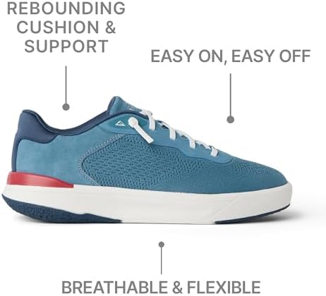 REEF Mens Shoes, Shoreline Del Mar NavyWhiteRed