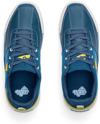 REEF Onshore Pines Men's Golf Shoe, Soft Cushion Footbed, Spikeless Tread Outsole, Bottle Opener Blue Water