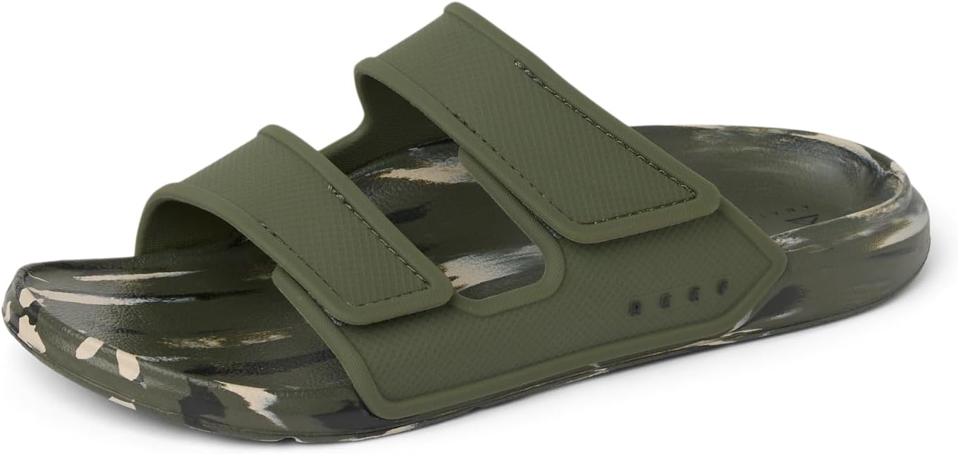 REEF Men's Oasis Adapt Slide Sandals Camo Marble