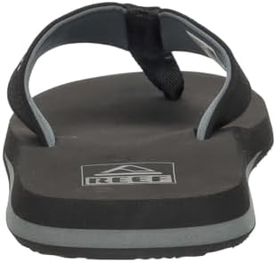REEF Layback Men's Flip Flop Sandal, Arch Support, Water Friendly Black