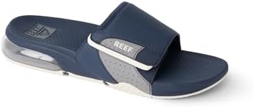 REEF Men's Sandals, Fanning + Slide NavyGreyWhite