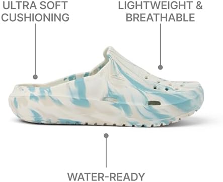 REEF Men's Sandals, Glider Off WhiteBlue Marble
