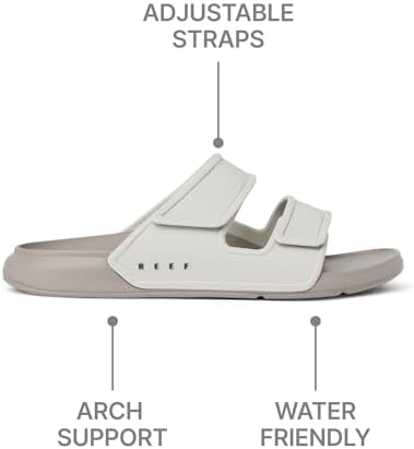 REEF Men's Oasis Adapt Slide Sandals Grey-forest
