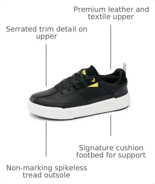 REEF Onshore Pines Men's Golf Shoe, Soft Cushion Footbed, Spikeless Tread Outsole, Bottle Opener BlackWhite