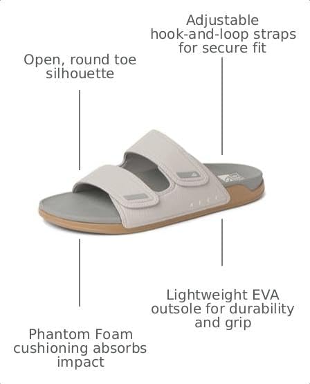 REEF Men's Sandals, Phantom Tradewind Dove Tobacco