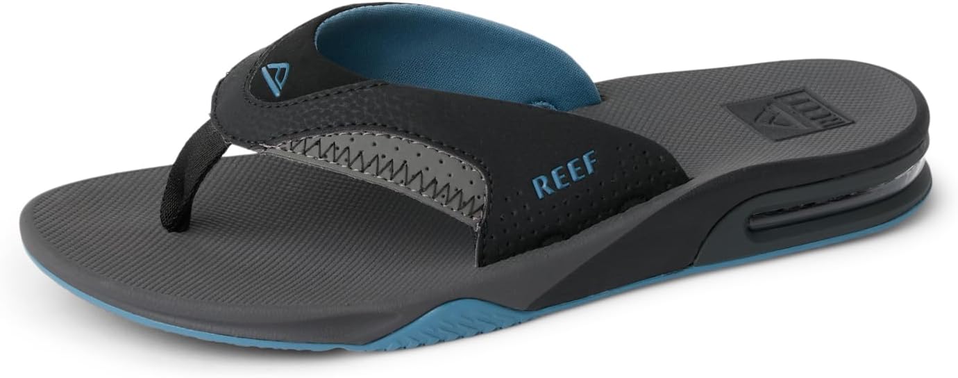 REEF Mens Sandals, Fanning GreyLight Blue