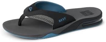 REEF Mens Sandals, Fanning GreyLight Blue