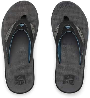 REEF Mens Sandals, Fanning GreyLight Blue