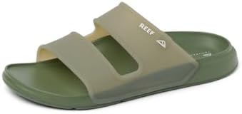 REEF Men's Oasis Double Up Waterproof Slides Stone