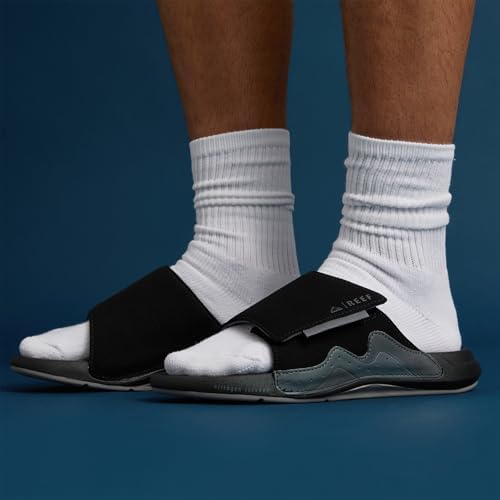 REEF Men's Cruiser Slide Sandal Black-grey