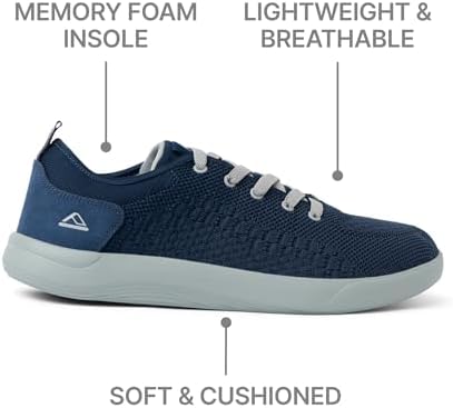 REEF Swellsole Neso Mens Shoe, Lightweight & Breathable, Memory Foam Footbed Deep SeaGrey