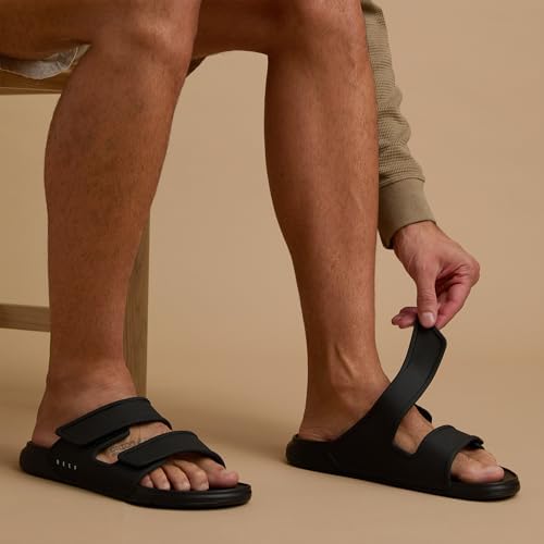 REEF Men's Oasis Adapt Slide Sandals BlackTaupe Marble