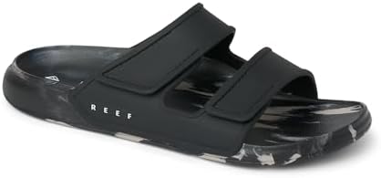 REEF Men's Oasis Adapt Slide Sandals BlackTaupe Marble