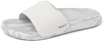 REEF Men's Sandals, Tailslide White-grey-marble