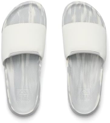REEF Men's Sandals, Tailslide White-grey-marble