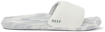 REEF Men's Sandals, Tailslide White-grey-marble