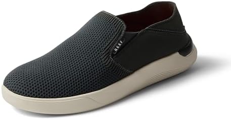 REEF Mens Shoes, Neptune Slip On BlackWhite