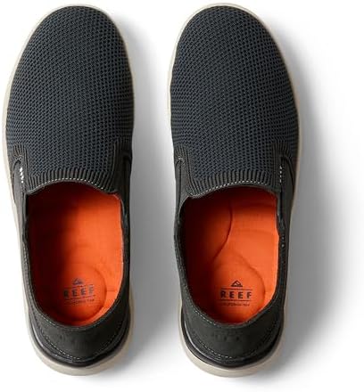REEF Mens Shoes, Neptune Slip On BlackWhite
