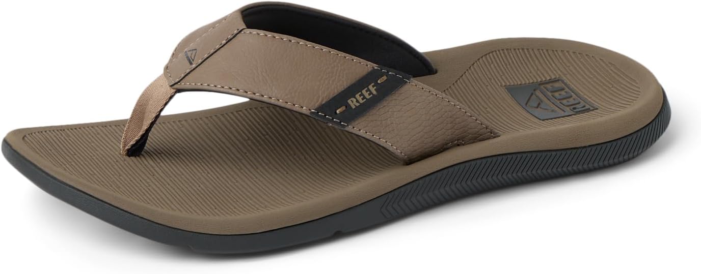 REEF Santa Ana Mens Sandal Tobacco-black