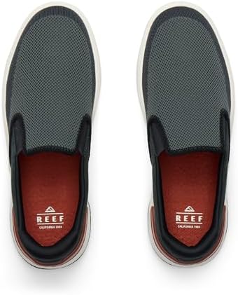 REEF Men's Shoes, Del Mar Slip On Charcoal