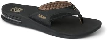REEF Mens Sandals, Fanning BlackBrown