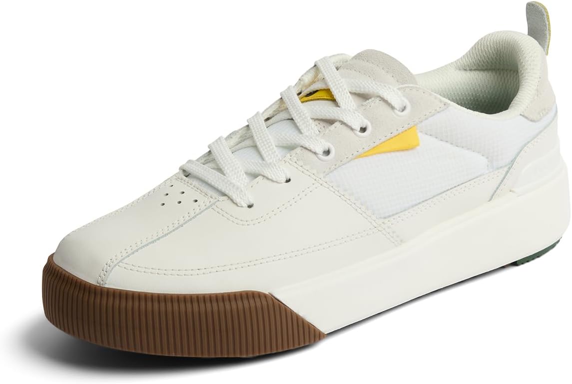 REEF Onshore Pines Men's Golf Shoe, Soft Cushion Footbed, Spikeless Tread Outsole, Bottle Opener WhiteGum