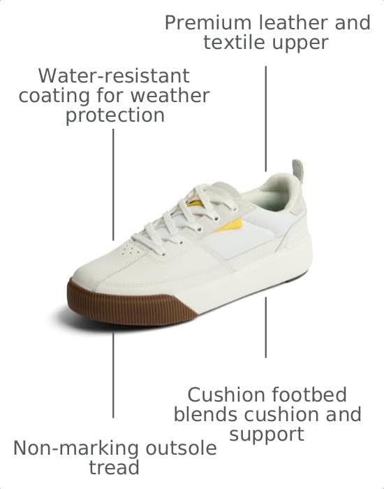 REEF Onshore Pines Men's Golf Shoe, Soft Cushion Footbed, Spikeless Tread Outsole, Bottle Opener WhiteGum