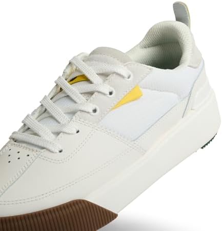 REEF Onshore Pines Men's Golf Shoe, Soft Cushion Footbed, Spikeless Tread Outsole, Bottle Opener WhiteGum
