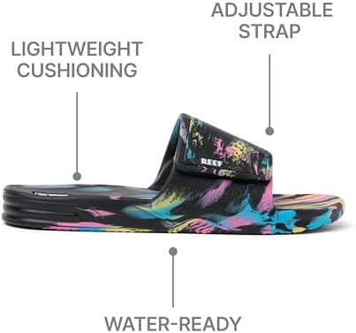REEF Men's Sandals Fanning Slide H20 Candy Marble