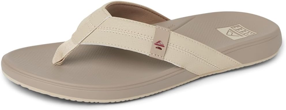 REEF Men’s Sandals, Cushion Phantom 2.0 Tan-tan-maroon
