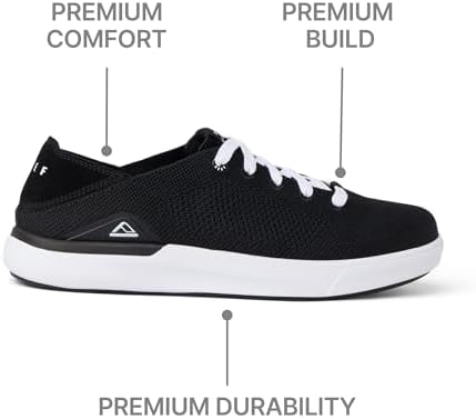 REEF Men's Shoes, Neptune HT BlackWhite