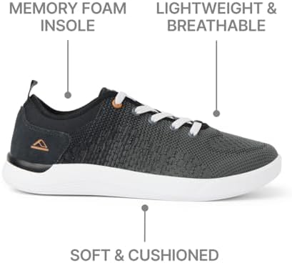 REEF Swellsole Neso Mens Shoe, Lightweight & Breathable, Memory Foam Footbed BlackWhite