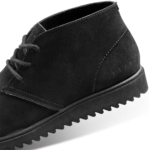 REEF Mens Leucadian Shoe, Premium Suede, Memory Foam Footbed, Lightweight Black