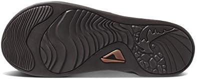 REEF Men's J-Bay III Leather Flip Flops CoffeeBronze